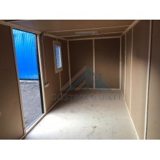 Бытовка металлическая БК-01 6х2.4м с видом распашонки