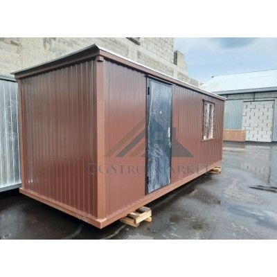 Купить Бытовку дачную БК-01 6.0х2.4м для проживания с отделкой ВАГОНКА ...