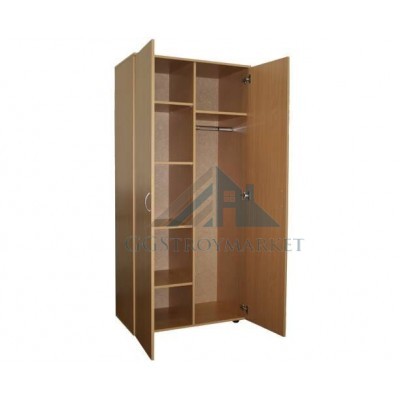Шкаф для одежды 2-створчатый комбинированный 800х520х1800мм "Бук бавария"