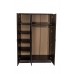 Шкаф для одежды 3-створчатый комбинированный 1200х520х1800мм "Венге"