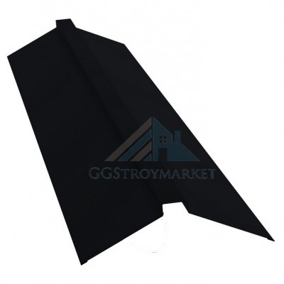 Конек плоский Grand Line Atlas Ral 9005 150х40х150 мм